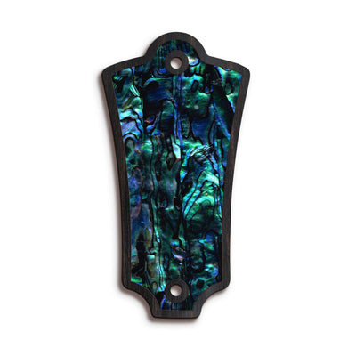 GuildbyThalia Truss Rod Cover Custom Truss Rod Cover | Shape T2 - Fits Most Guild Guitars Blue Abalone / Black Ebony