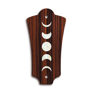 GuildbyThalia Truss Rod Cover Custom Truss Rod Cover | Shape T2 - Fits Most Guild Guitars Moon Phases / Indian Rosewood