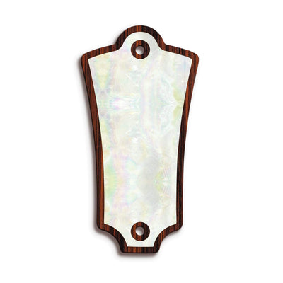 GuildbyThalia Truss Rod Cover Custom Truss Rod Cover | Shape T2 - Fits Most Guild Guitars Mother of Pearl / Indian Rosewood