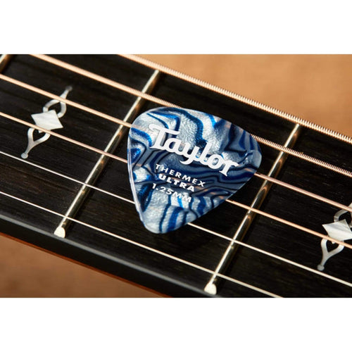 Taylor Picks Taylor Premium 351 Thermex Ultra Blue Swirl 6-Pack | Guitar Picks