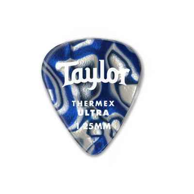 Taylor Picks Taylor Premium 351 Thermex Ultra Blue Swirl 6-Pack | Guitar Picks