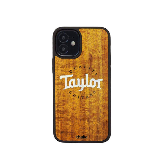 TaylorbyThalia Phone Case AAA Curly Hawaiian Koa & Taylor Pearl Logo | iPhone Case iPhone 12
