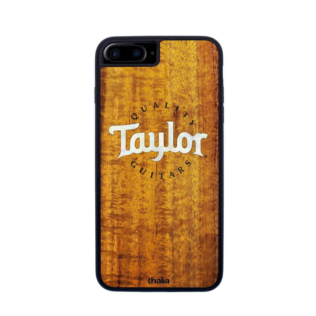TaylorbyThalia Phone Case AAA Curly Hawaiian Koa & Taylor Pearl Logo | iPhone Case iPhone 6/7/8 Plus