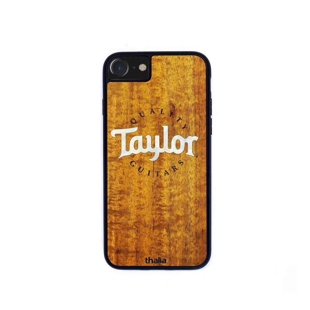 TaylorbyThalia Phone Case AAA Curly Hawaiian Koa & Taylor Pearl Logo | iPhone Case iPhone 6/7/8/SE