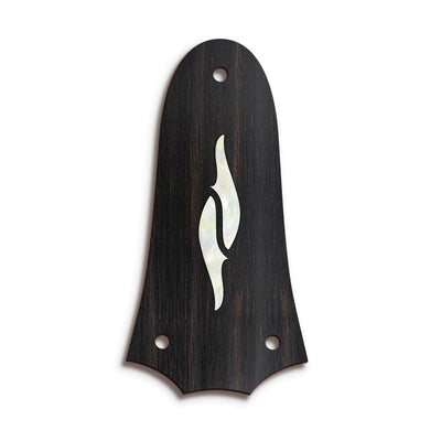 TaylorbyThalia Truss Rod Cover Classic Taylor Inlay Truss Rod Cover | Shape T3 - Fits 3 Hole Taylor Guitars 800 Series Element / Black Ebony