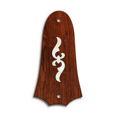 TaylorbyThalia Truss Rod Cover Classic Taylor Inlay Truss Rod Cover | Shape T4 - Fits 2 Hole Taylor Guitars 400 Series Renaissance / Indian Rosewood