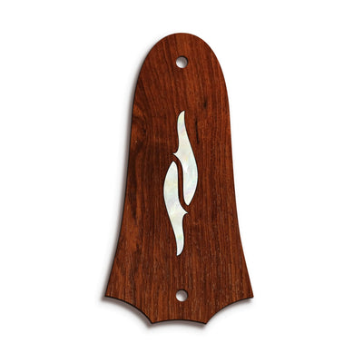 TaylorbyThalia Truss Rod Cover Classic Taylor Inlay Truss Rod Cover | Shape T4 - Fits 2 Hole Taylor Guitars 800 Series Element / Indian Rosewood