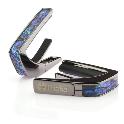 Thalia Capo Blue Abalone | Capo Black Chrome