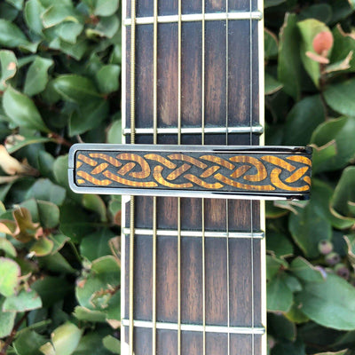 Thalia Capo Hawaiian Koa Celtic Knot | Deluxe Capo