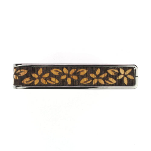 Thalia Capo Hawaiian Koa Plumeria Lei | Deluxe Capo Black Chrome
