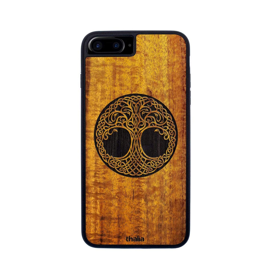Thalia Phone Case Hawaiian Koa & Tree of Life Engraving | iPhone Case iPhone 6/7/8 Plus