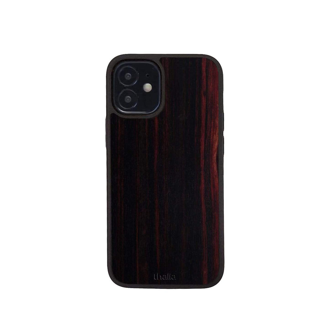 Thalia Phone Case Just Wood | Phone Case Black Ebony / iPhone 12 mini