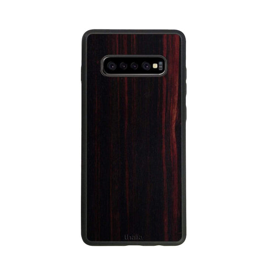 Thalia Phone Case Just Wood | Phone Case Black Ebony / Samsung Galaxy S10 Plus