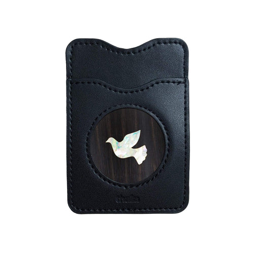 Thalia Phone Wallet Pearl Dove | Leather Phone Wallet AAA Curly Koa