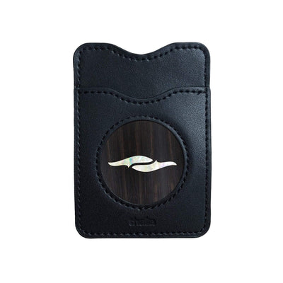 Thalia Phone Wallet Pearl Element | Leather Phone Wallet Black Ebony