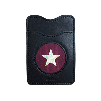 Thalia Phone Wallet Pearl Star | Leather Phone Wallet Purpleheart