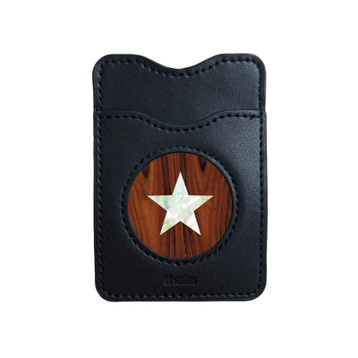 Thalia Phone Wallet Pearl Star | Leather Phone Wallet Santos Rosewood