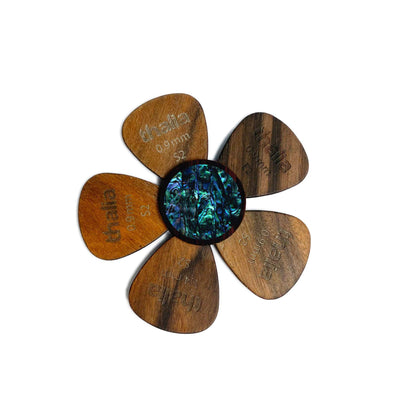 Thalia Pick Puck Blue Abalone | Pick Puck Mini Black Ebony / Blue Abalone