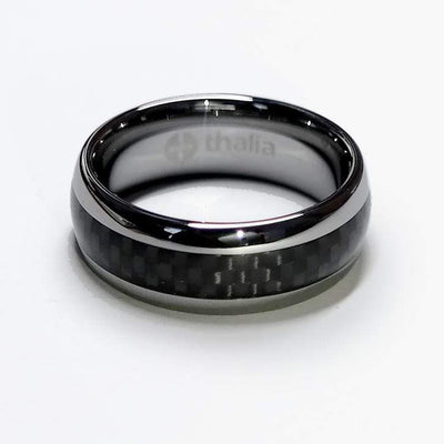 Thalia Ring Carbon Fibre | Tungsten Carbide Ring 8mm