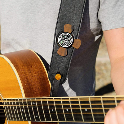 Thalia Strap Pearl Celtic Knot | Pick Puck Integrated Leather Strap