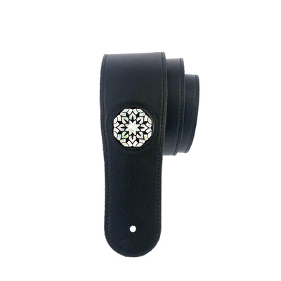 Thalia Strap Stargazer Pearl Inlay | Italian Leather Strap Black / Standard / Sirius