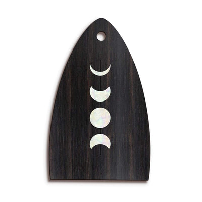 Thalia Truss Rod Cover Custom Truss Rod Cover | Shape T12 - Fits Many PRS Guitars Moon Phases / Black Ebony