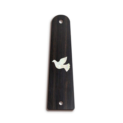 Thalia Truss Rod Cover Custom Truss Rod Cover | Shape T14 - Fits Slotted Taylor Guitars Pearl Dove / Black Ebony