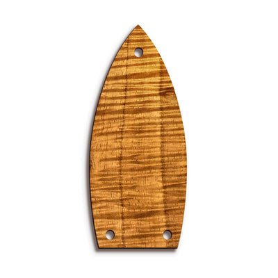 Thalia Truss Rod Cover Custom Truss Rod Cover | Shape T9 - Fits Most Gretsch Guitars Just Wood / AAA Curly Koa