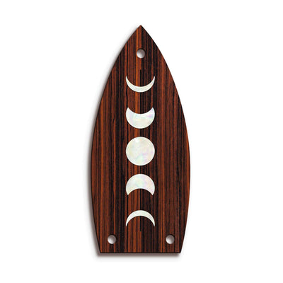 Thalia Truss Rod Cover Custom Truss Rod Cover | Shape T9 - Fits Most Gretsch Guitars Moon Phases / Indian Rosewood