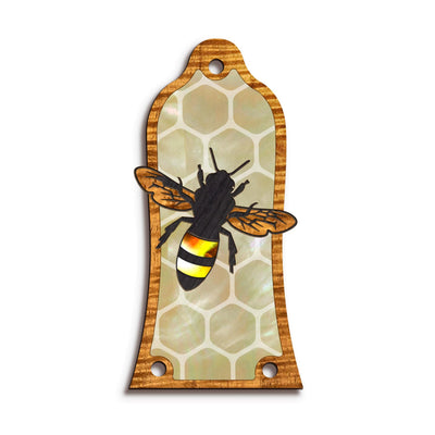 Thalia Truss Rod Cover Save the Bees | Custom Truss Rod Cover Pearl Save the Bees / T10 (Epiphone)