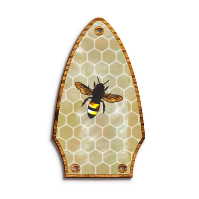 Thalia Truss Rod Cover Save the Bees | Custom Truss Rod Cover Pearl Save the Bees / T8 (Gibson Flying V)