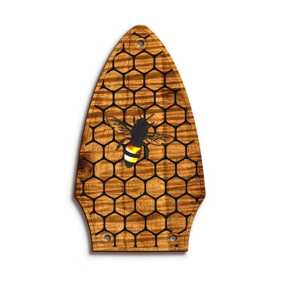 Thalia Truss Rod Cover Save the Bees | Custom Truss Rod Cover Save the Bees / T8 (Gibson Flying V)