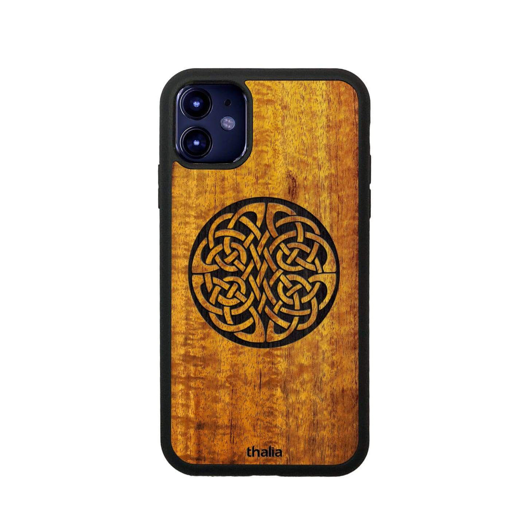 ThaliaCapos.com Phone Case Hawaiian Koa & Celtic Knot Engraving | iPhone Case iPhone 11